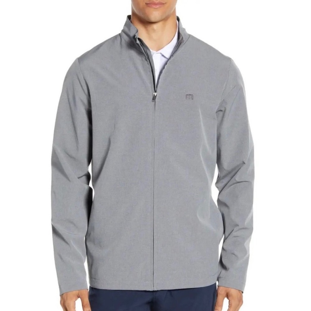TravisMathew Scorpio 3.0 Sleet Gray Golf Performance Jacket M Palm Lining